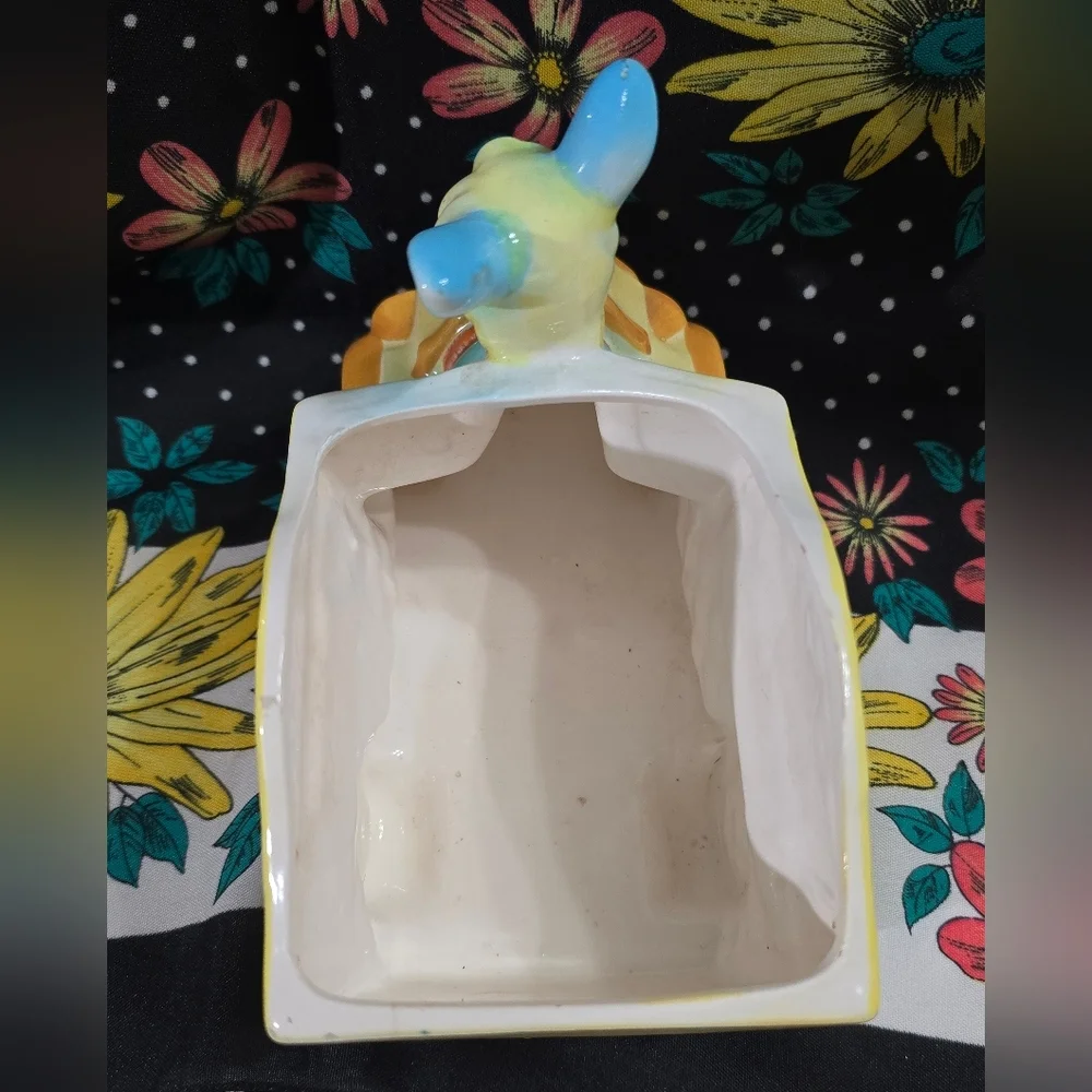 Japan Donkey Taxi Ceramic Vintage Planter Home Decor Accent